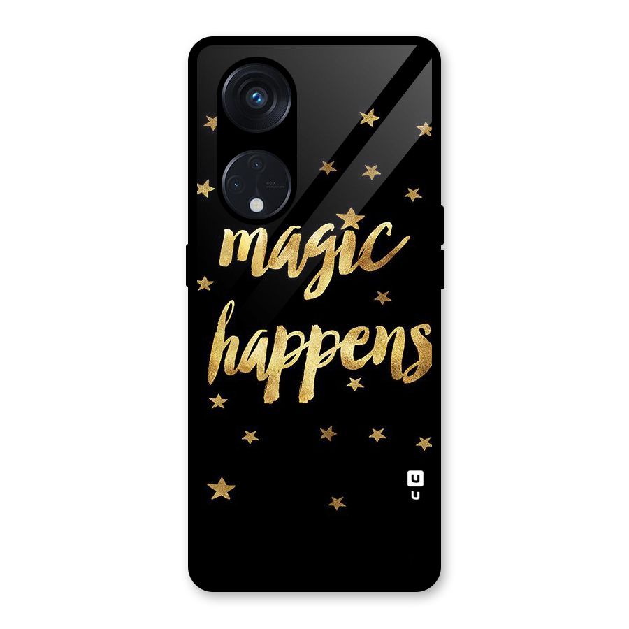 Magic Happens Glass Back Case for Reno8 T 5G