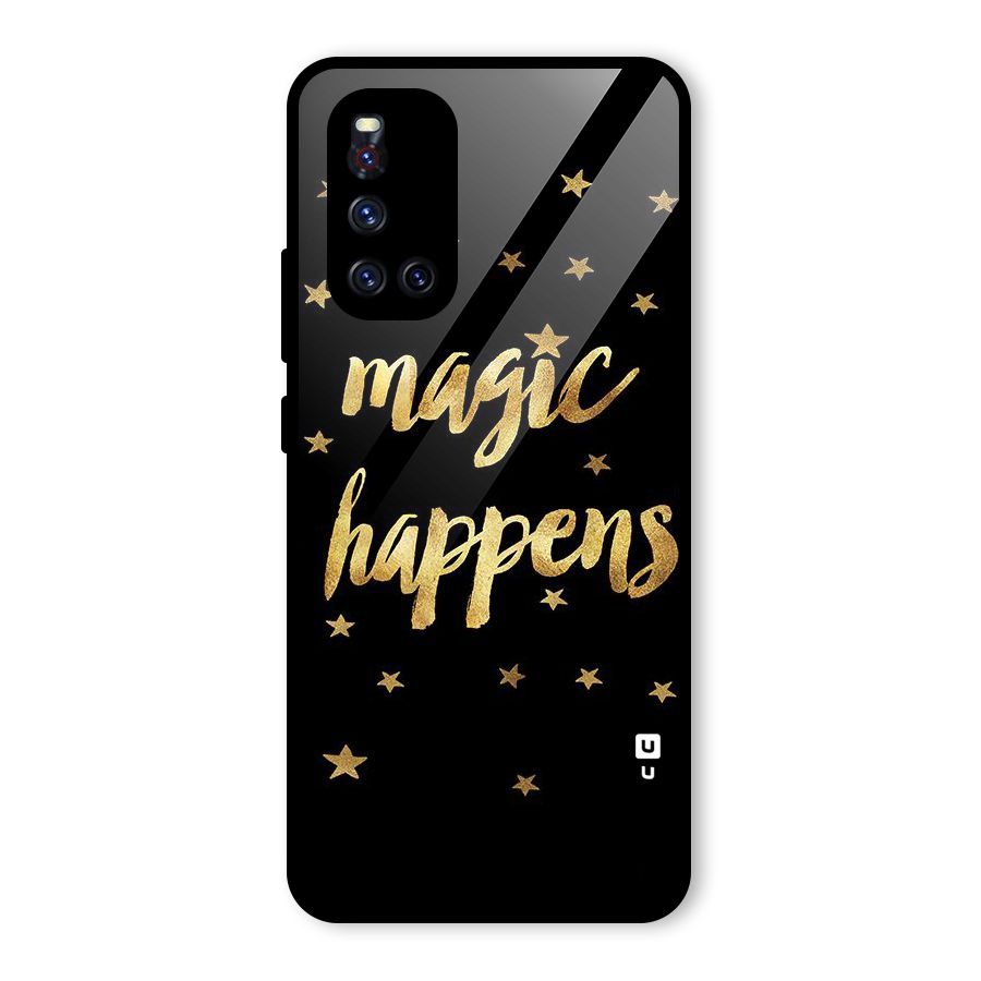 Magic Happens Glass Back Case for Vivo V19