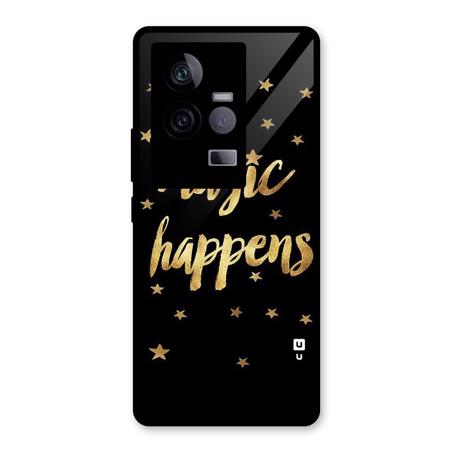 Magic Happens Glass Back Case for Vivo iQOO 11 5G