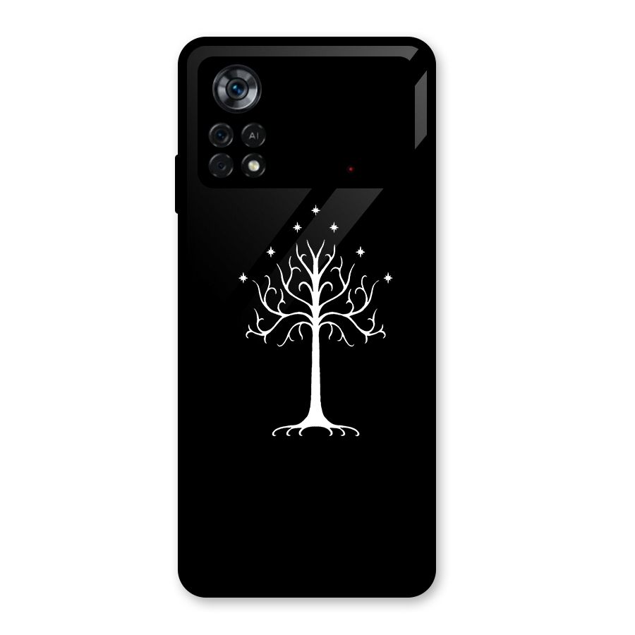 Magic Tree Glass Back Case for Poco X4 Pro 5G