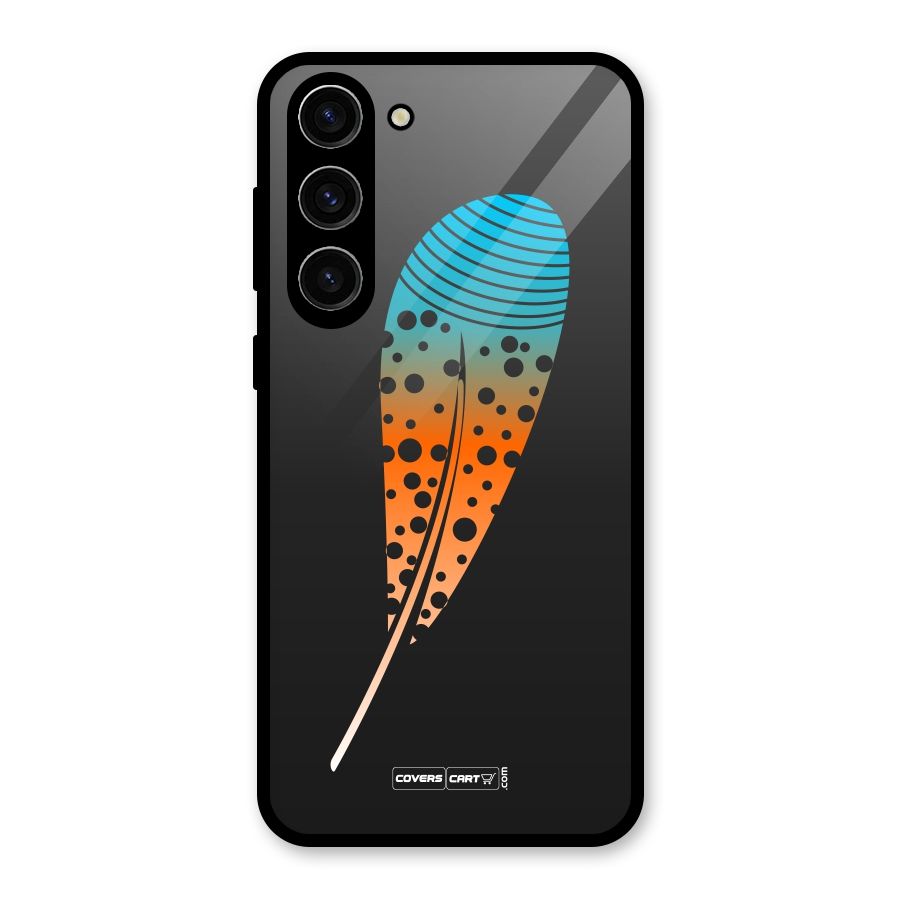 Magical Feather Glass Back Case for Galaxy S23 Plus