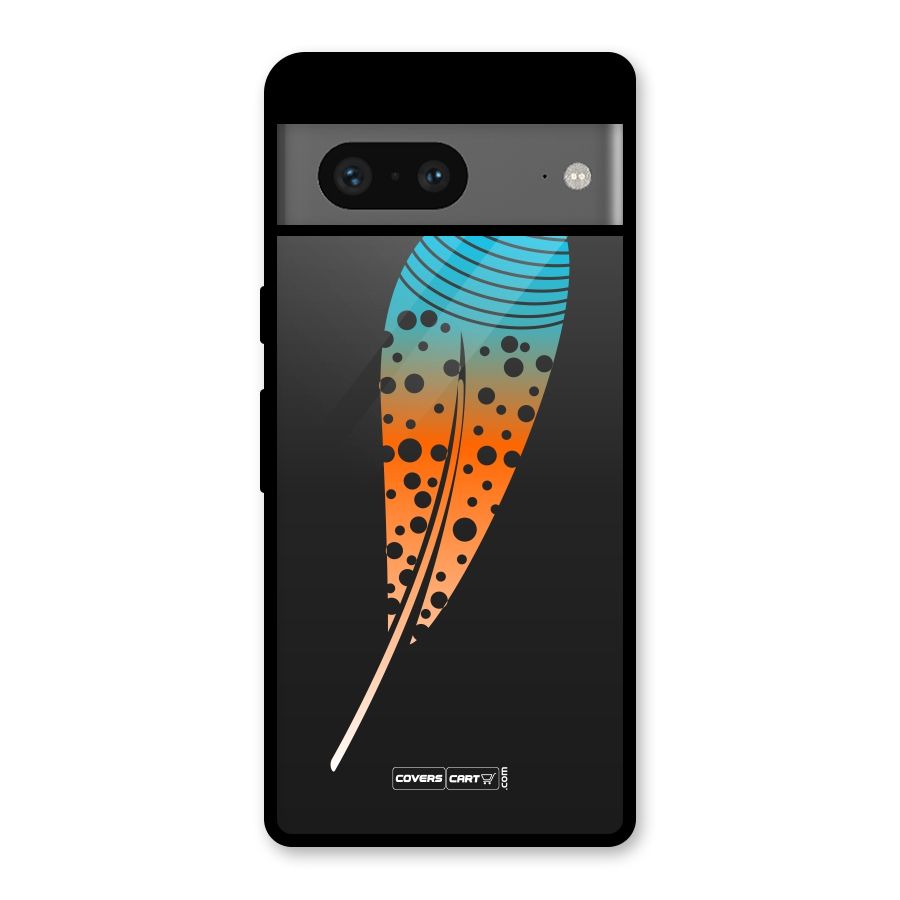 Magical Feather Glass Back Case for Google Pixel 7