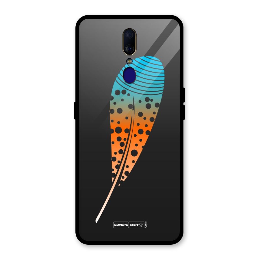 Magical Feather Glass Back Case for Oppo F11