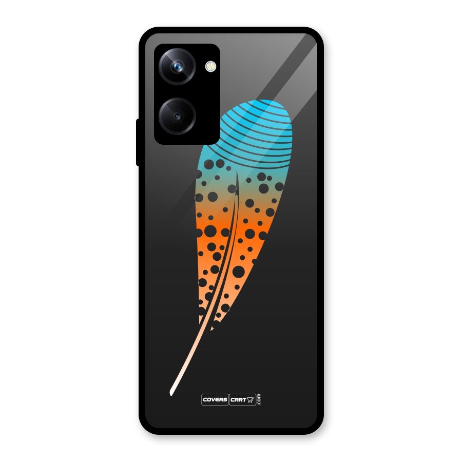 Magical Feather Glass Back Case for Realme 10 Pro