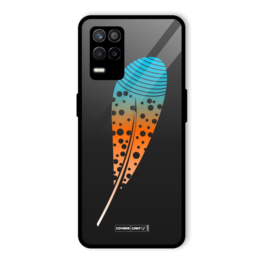 Magical Feather Glass Back Case for Realme 8 5G
