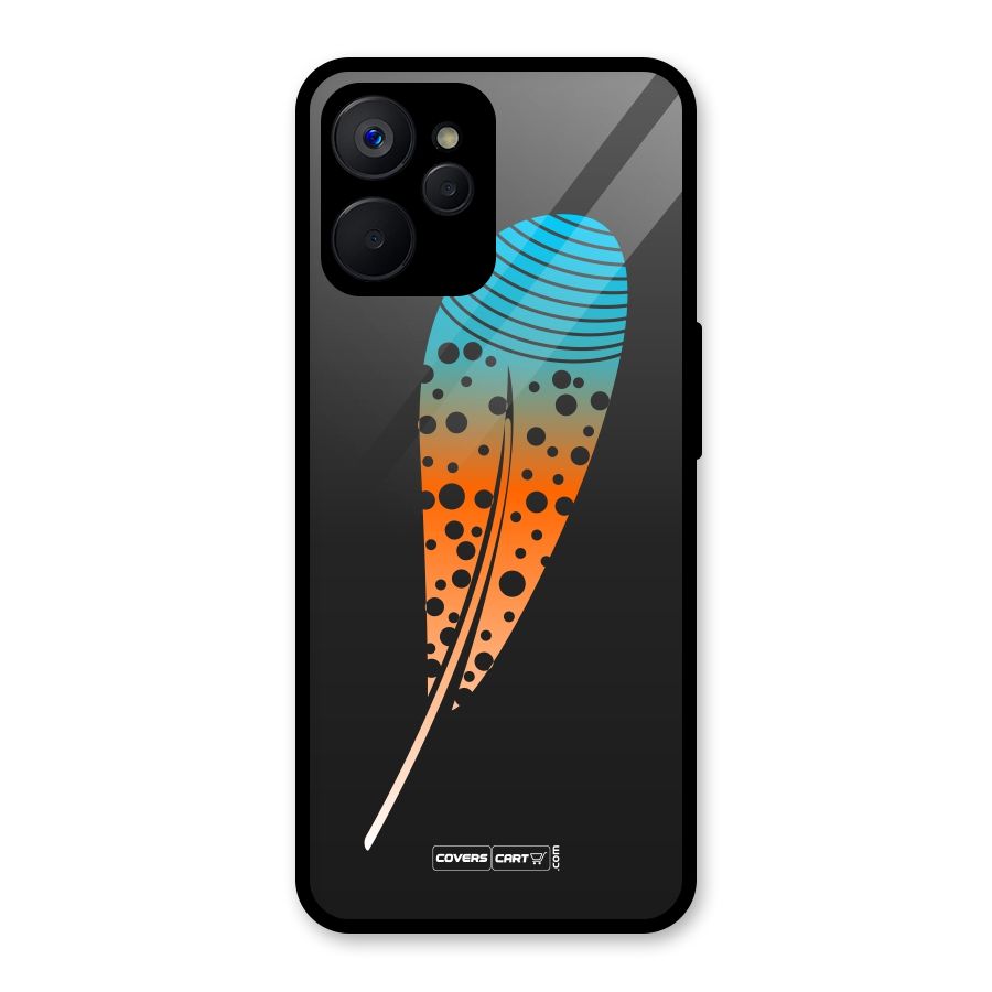 Magical Feather Glass Back Case for Realme 9i 5G