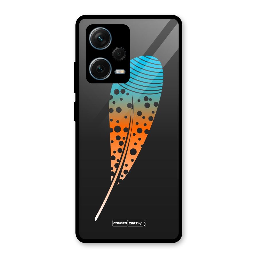 Magical Feather Glass Back Case for Redmi Note 12 Pro Plus 5G