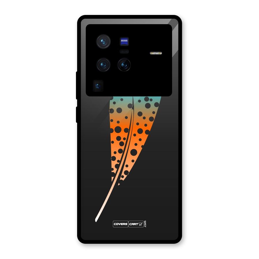 Magical Feather Glass Back Case for Vivo X80 Pro