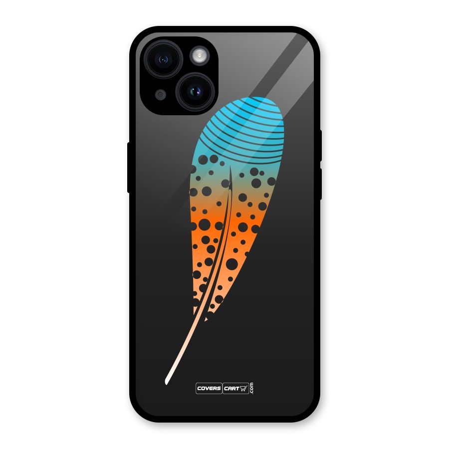 Magical Feather Glass Back Case for iPhone 14