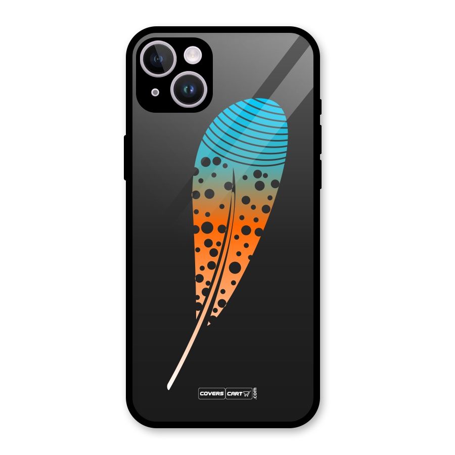 Magical Feather Glass Back Case for iPhone 14 Plus