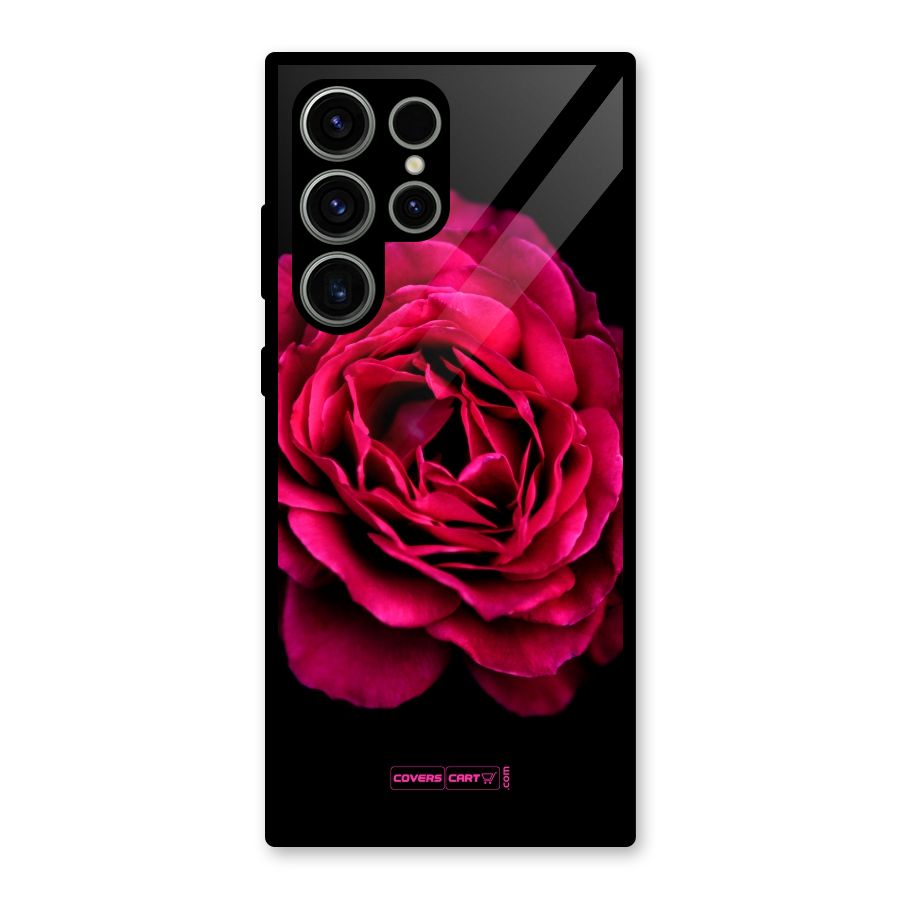 Magical Rose Glass Back Case for Galaxy S23 Ultra