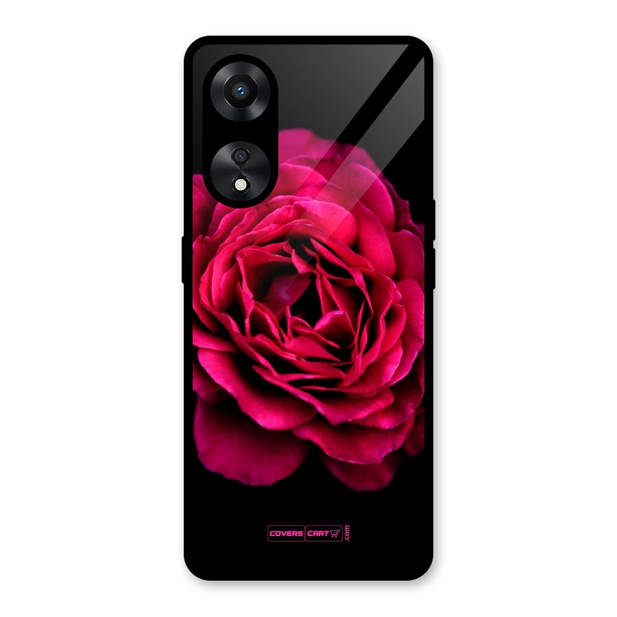 Magical Rose Glass Back Case for Oppo A78