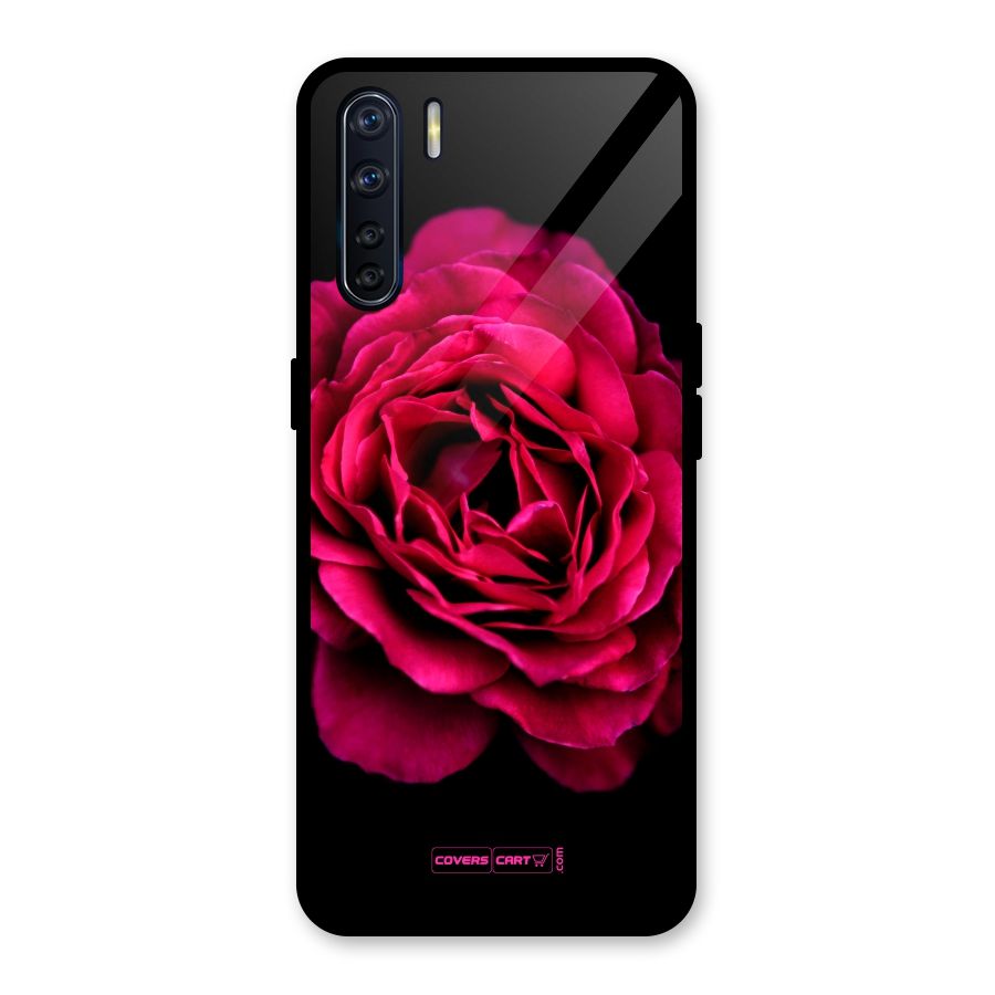 Magical Rose Glass Back Case for Oppo F15