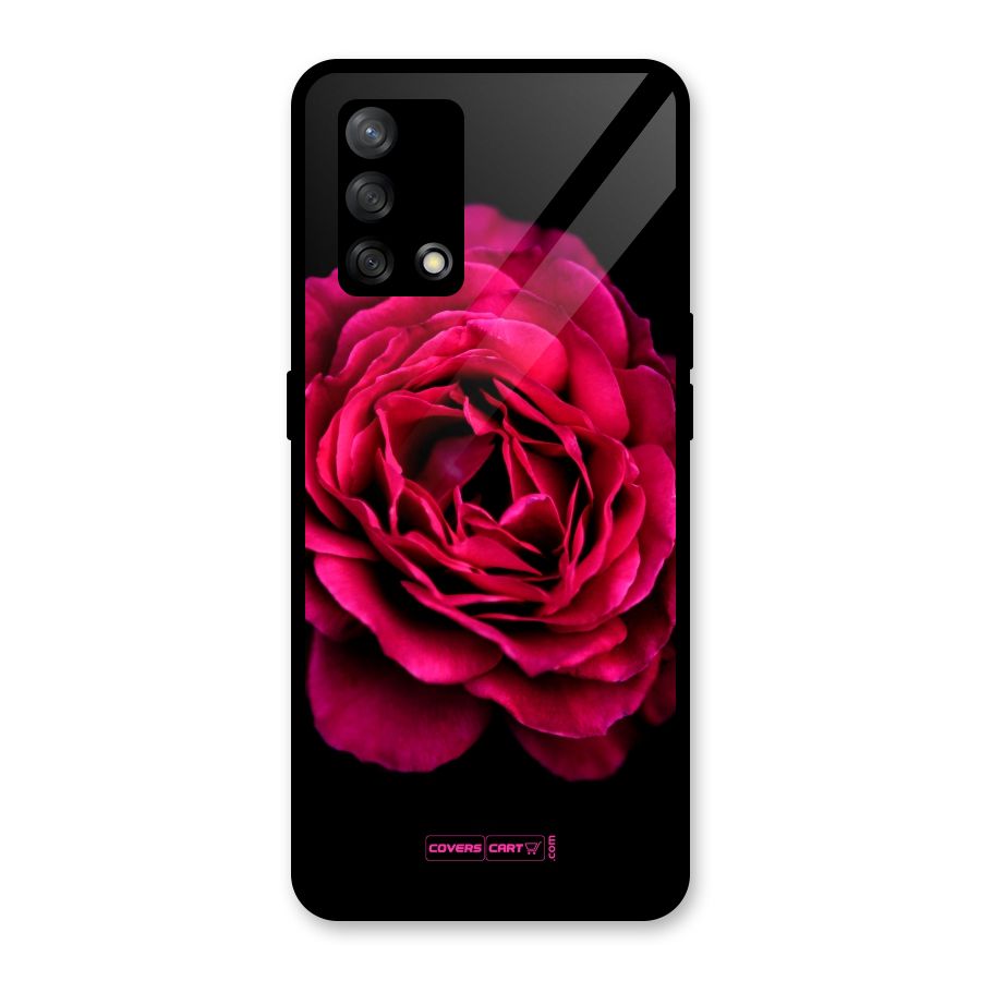 Magical Rose Glass Back Case for Oppo F19s