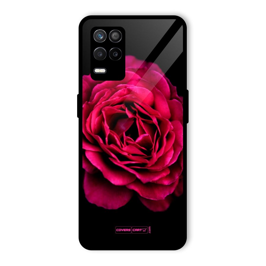 Magical Rose Glass Back Case for Realme 8 5G