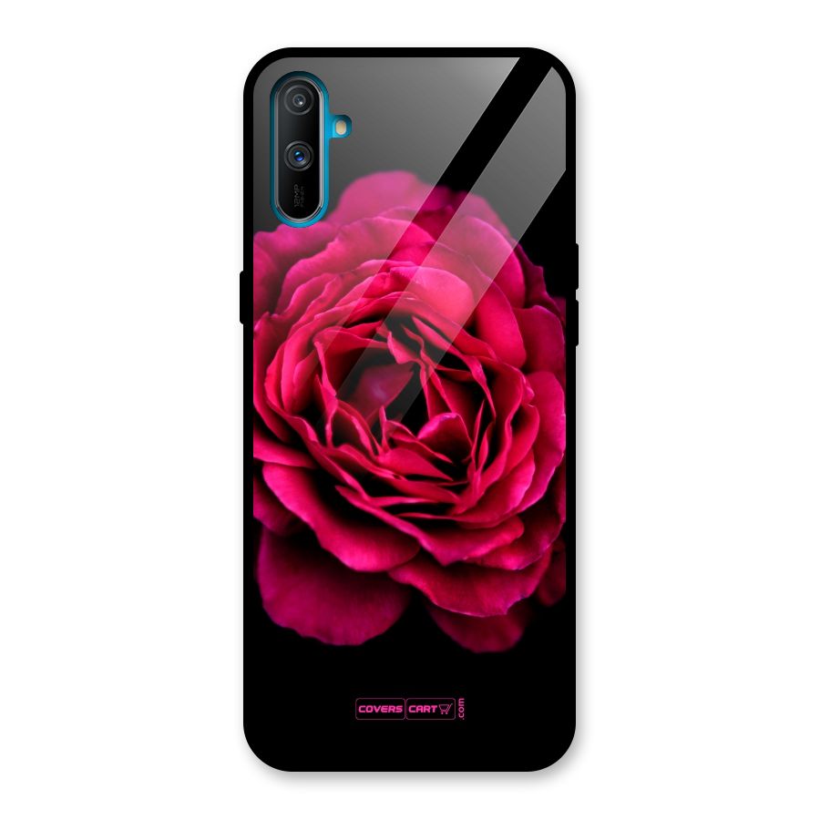 Magical Rose Glass Back Case for Realme C3