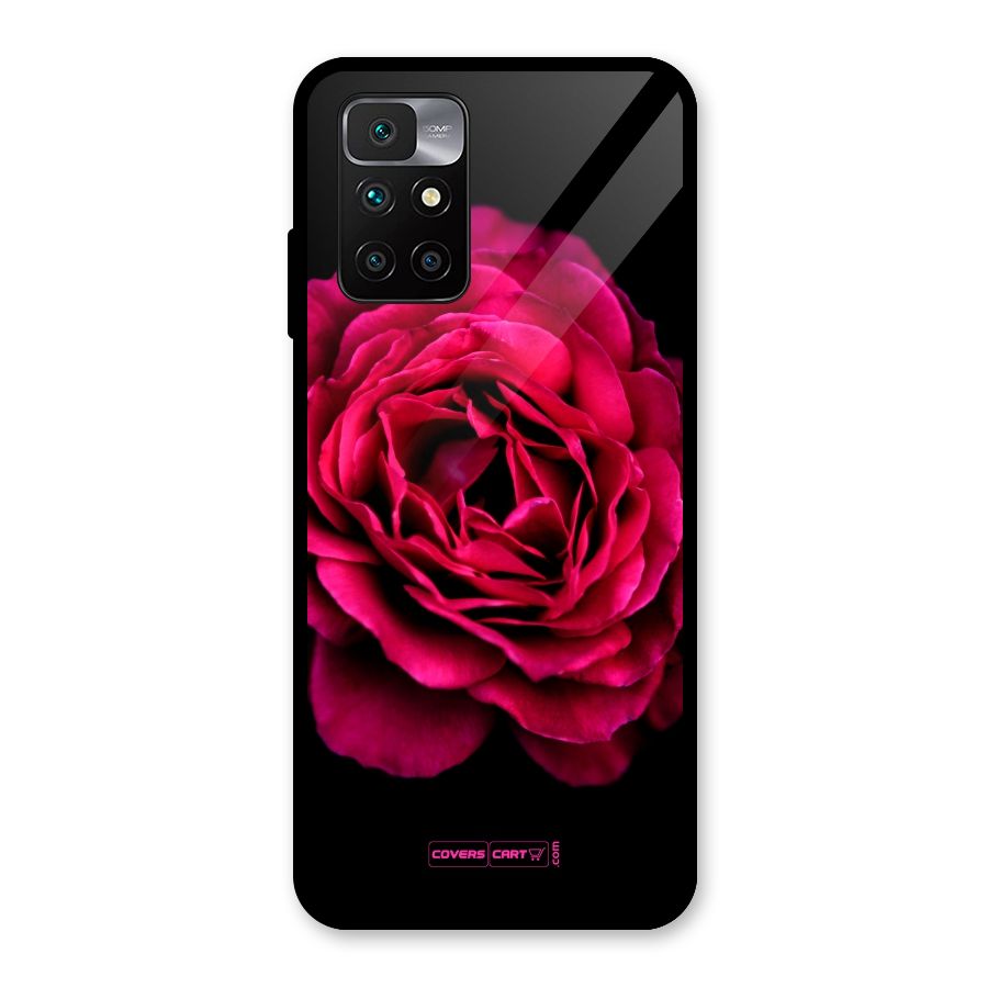 Magical Rose Glass Back Case for Redmi 10 Prime