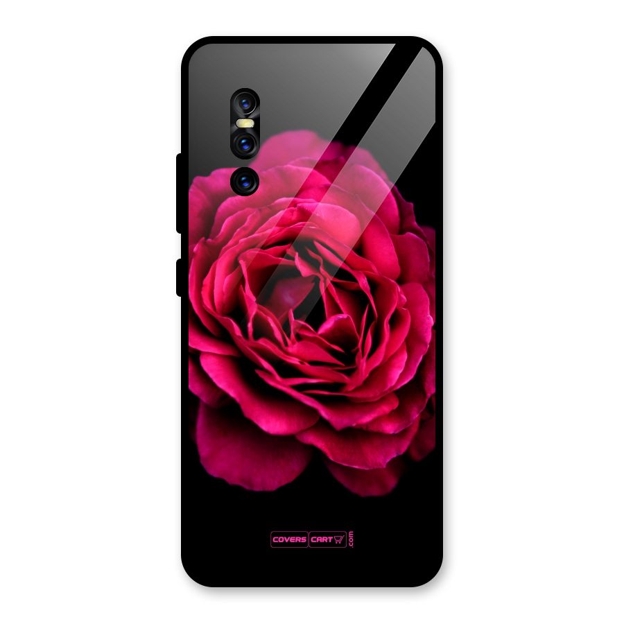 Magical Rose Glass Back Case for Vivo V15 Pro