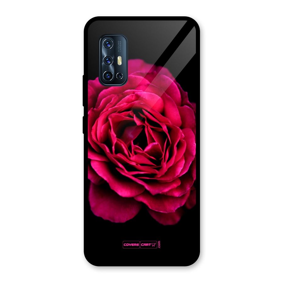 Magical Rose Glass Back Case for Vivo V17
