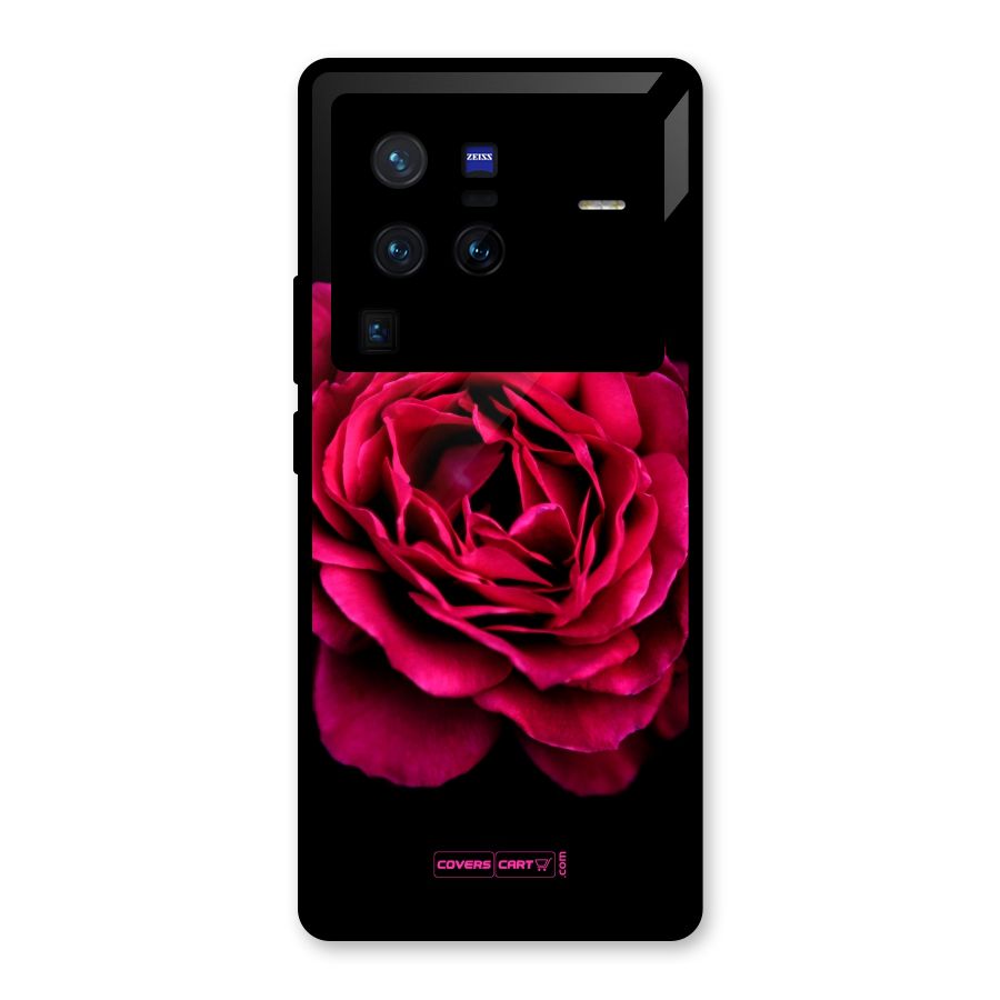 Magical Rose Glass Back Case for Vivo X80 Pro