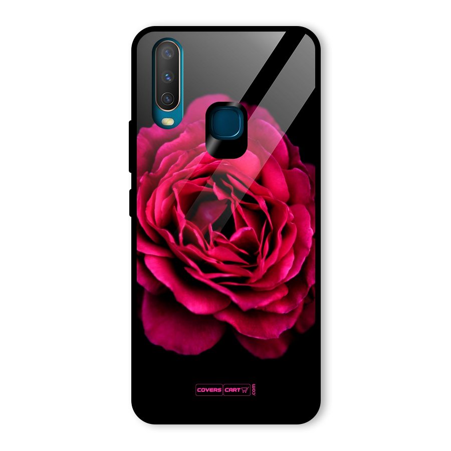 Magical Rose Glass Back Case for Vivo Y17