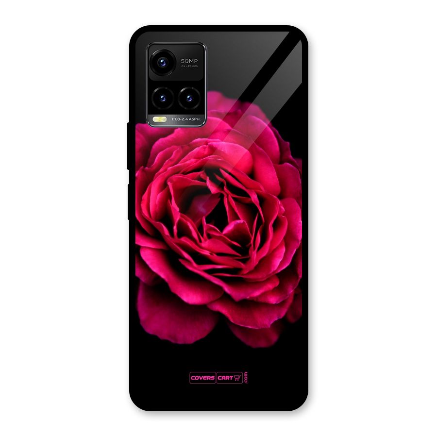 Magical Rose Glass Back Case for Vivo Y21T
