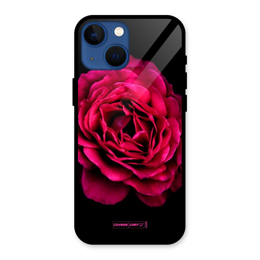 Magical Rose Glass Back Case for iPhone 13 Mini