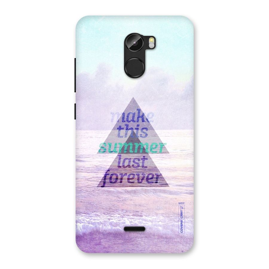 Make This Summer Last Forever Back Case for Gionee X1