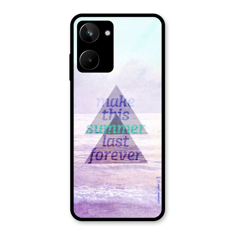 Make This Summer Last Forever Glass Back Case for Realme 10