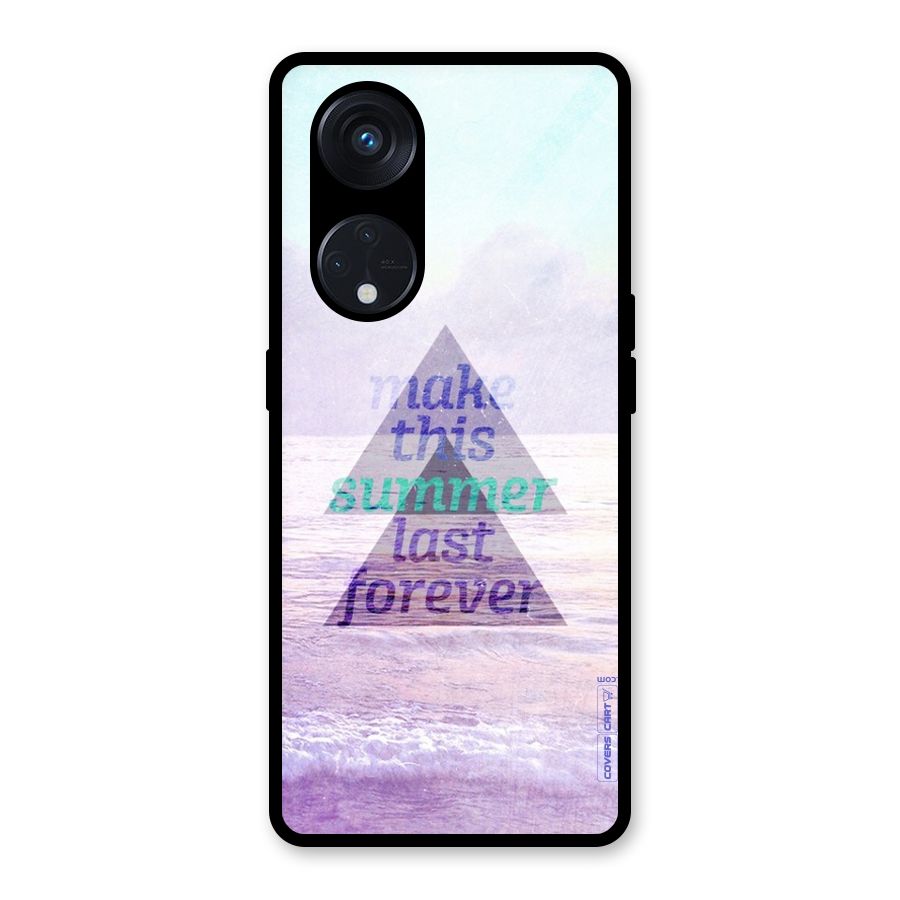 Make This Summer Last Forever Glass Back Case for Reno8 T 5G