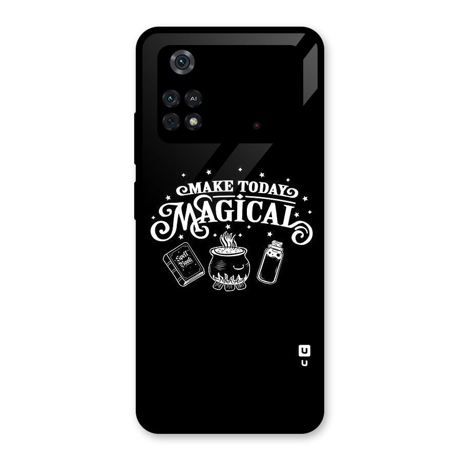 Make Today Magical Glass Back Case for Poco M4 Pro 4G