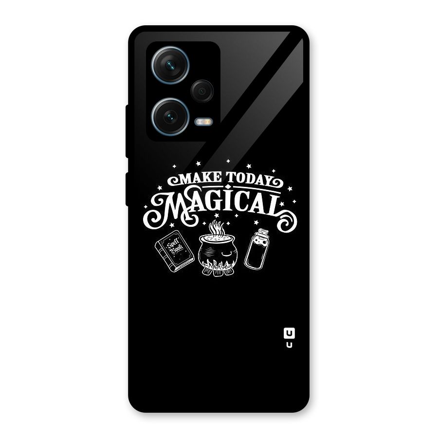 Make Today Magical Glass Back Case for Redmi Note 12 Pro Plus 5G