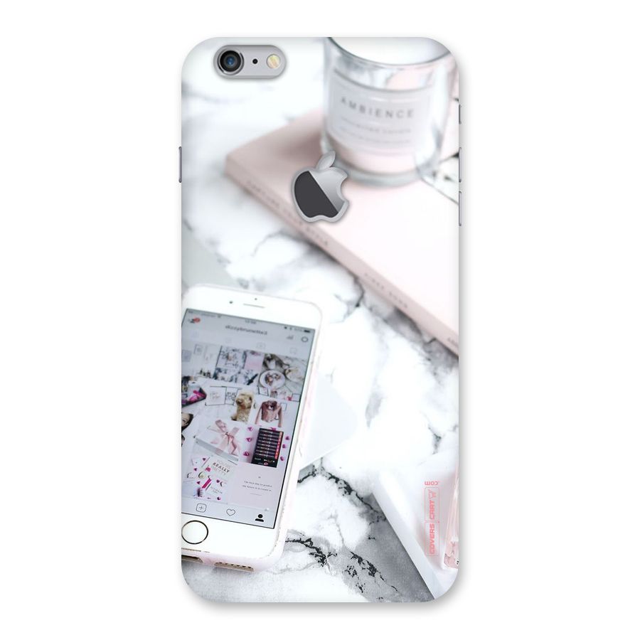 Make Up And Phone Back Case for iPhone 6 Plus 6S Plus Logo Cut