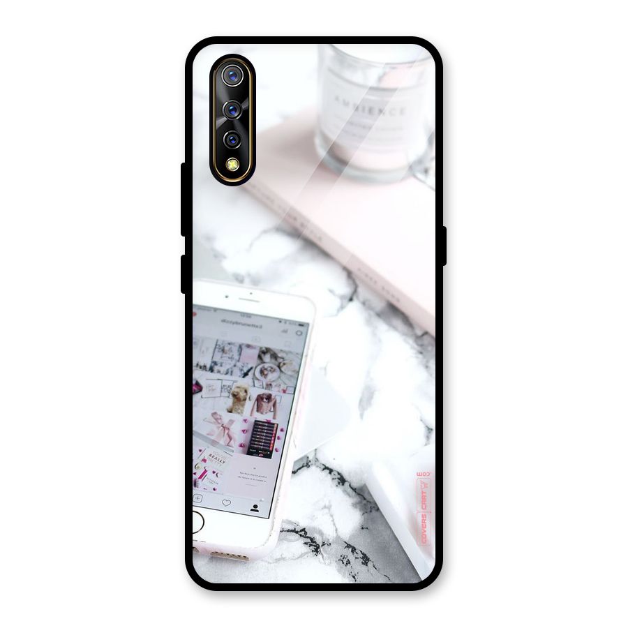 Make Up And Phone Glass Back Case for Vivo S1