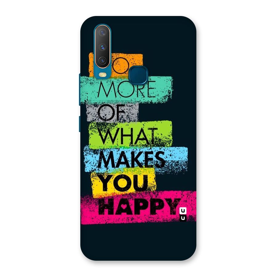 Makes You Happy Back Case for Vivo Y17