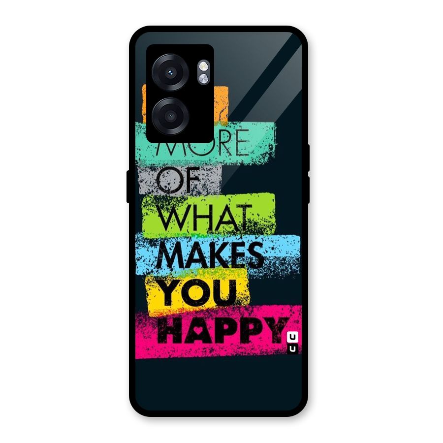 Makes You Happy Glass Back Case for Realme Narzo 50 5G