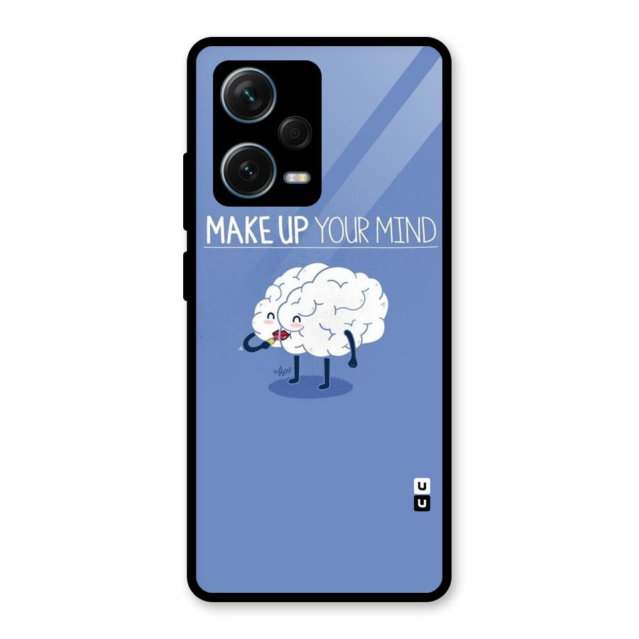 Makeup Your Mind Glass Back Case for Redmi Note 12 Pro Plus 5G