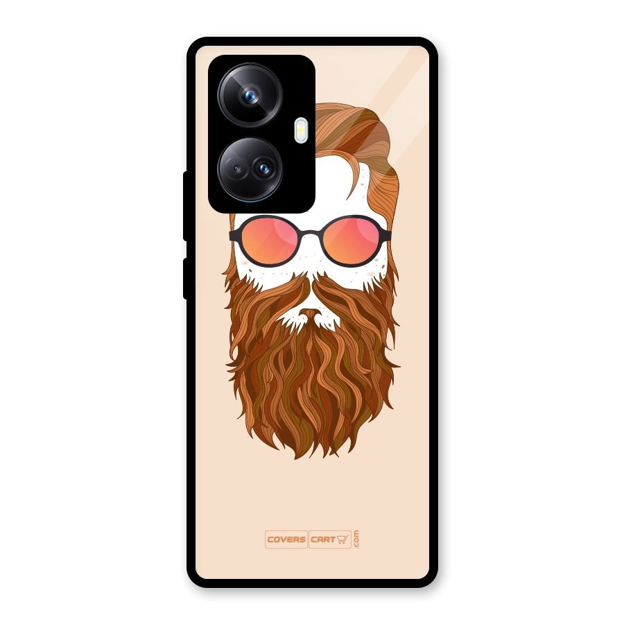 Man in Beard Glass Back Case for Realme 10 Pro Plus