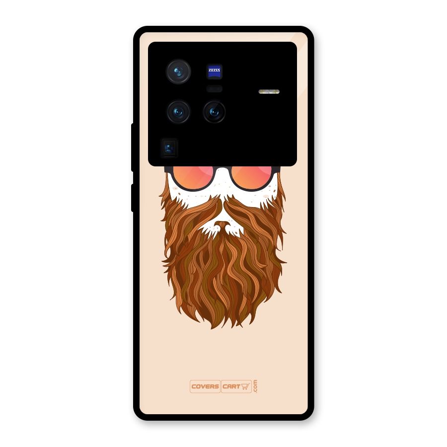 Man in Beard Glass Back Case for Vivo X80 Pro