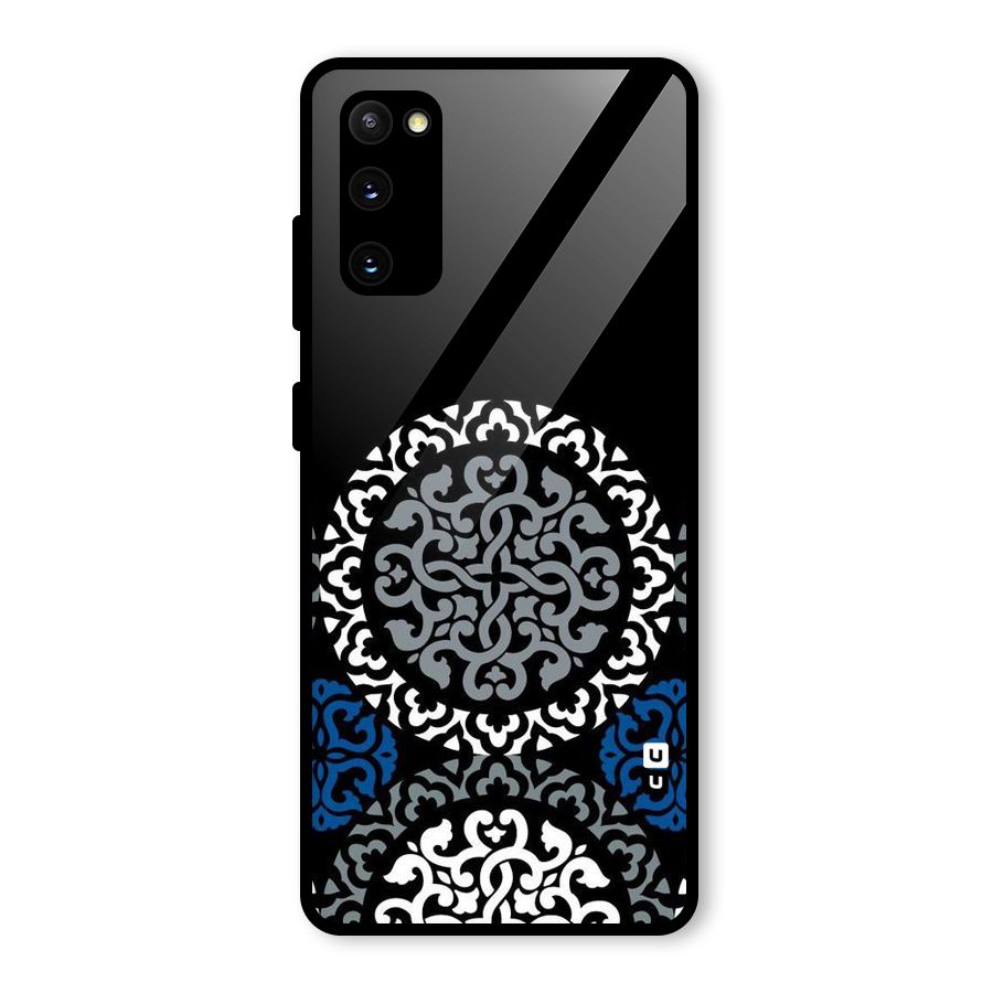 Mandala Circle Pattern Glass Back Case for Galaxy S20 FE 5G
