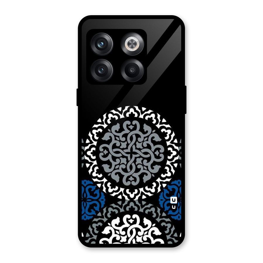 Mandala Circle Pattern Glass Back Case for OnePlus 10T