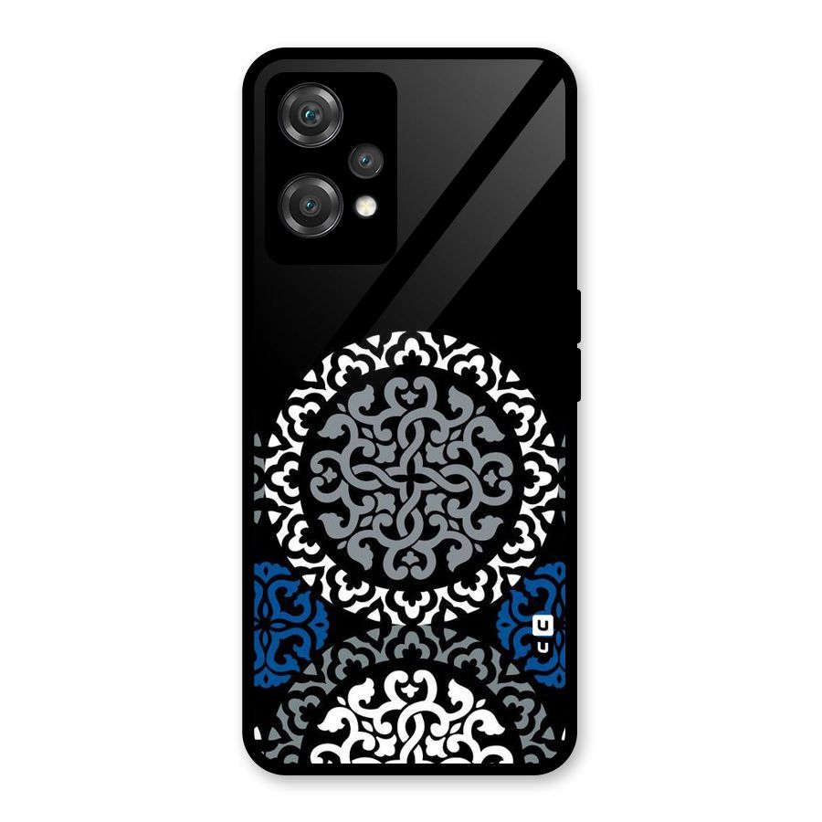 Mandala Circle Pattern Glass Back Case for OnePlus Nord CE 2 Lite 5G