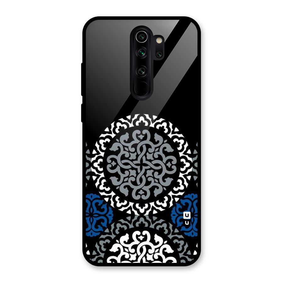 Mandala Circle Pattern Glass Back Case for Redmi Note 8 Pro