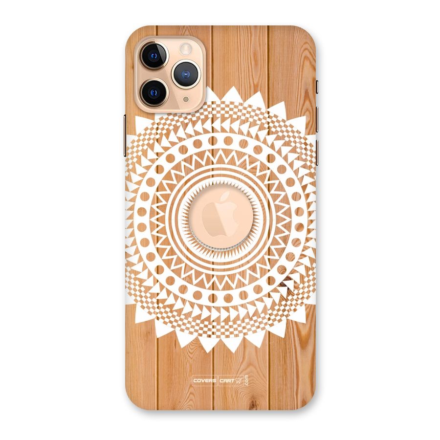 Mandala Design Back Case for iPhone 11 Pro Max Logo Cut