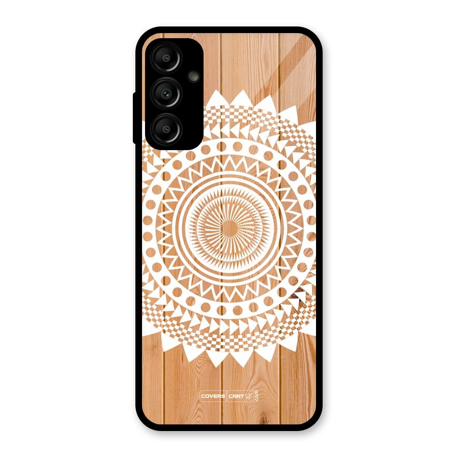 Mandala Design Glass Back Case for Galaxy A14 5G
