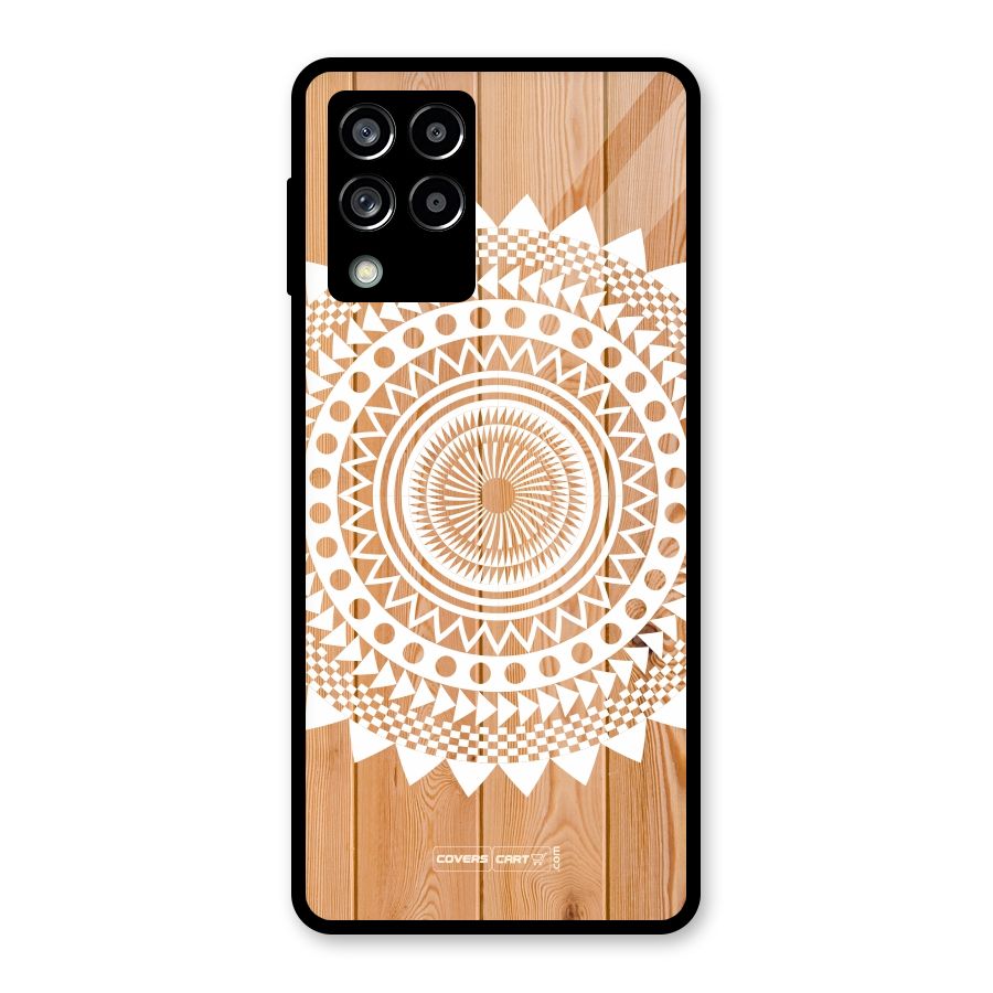 Mandala Design Glass Back Case for Galaxy M53 5G