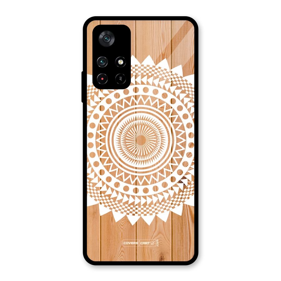 Mandala Design Glass Back Case for Poco M4 Pro 5G