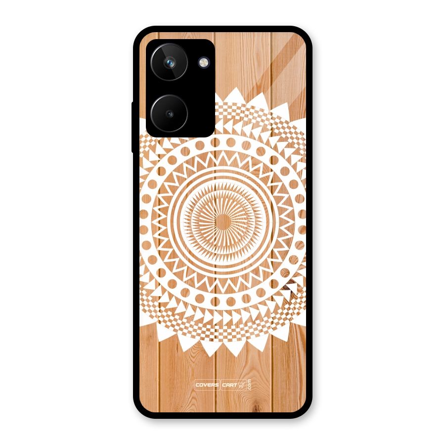 Mandala Design Glass Back Case for Realme 10