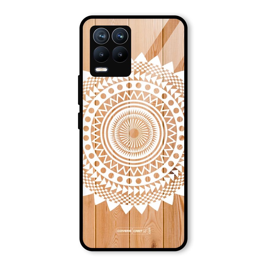 Mandala Design Glass Back Case for Realme 8