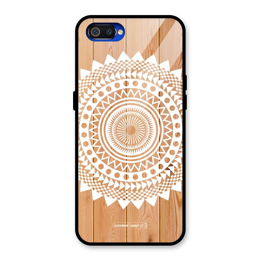 Mandala Design Glass Back Case for Realme C2